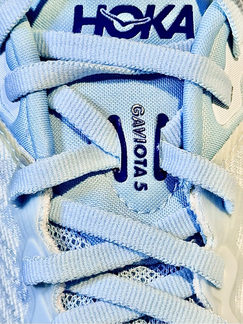 Hoka Gaviota 5 Airy Blue Running Shoes Size 7 - Picture 8 of 15